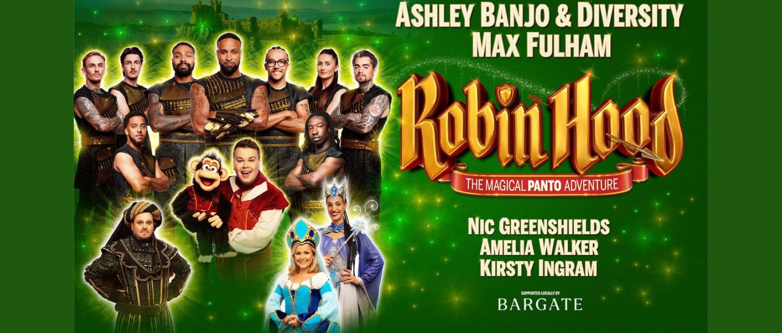 Some of the cast of Mayflower Theatre's Robin Hood